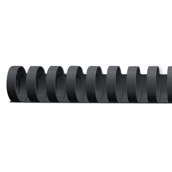 GBC 19mm 100db-os fekete műanyag spirál