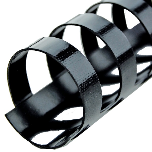 GBC 19mm 100db-os fekete műanyag spirál