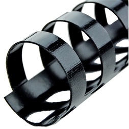 GBC 19mm 100db-os fekete műanyag spirál