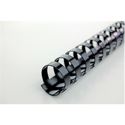 GBC 51mm 50db-os fekete műanyag spirál