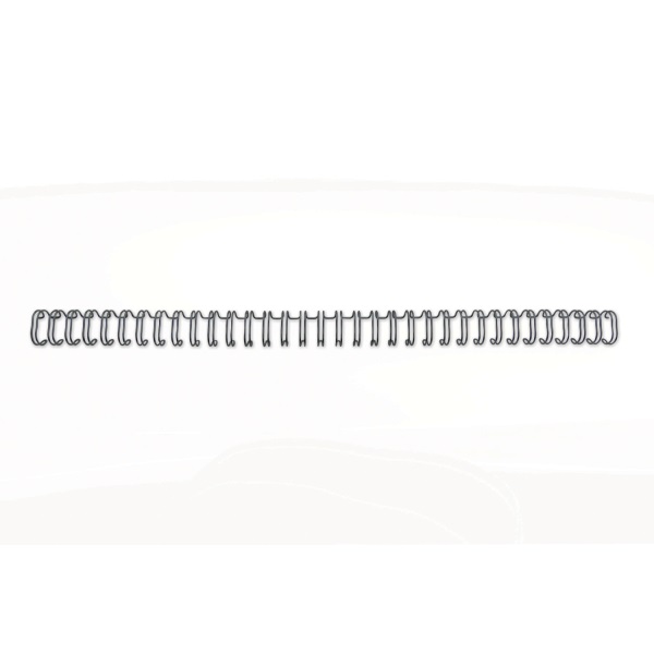 GBC Ibiwires 6mm 34 gyűrűs 100db-os fekete fémspirál