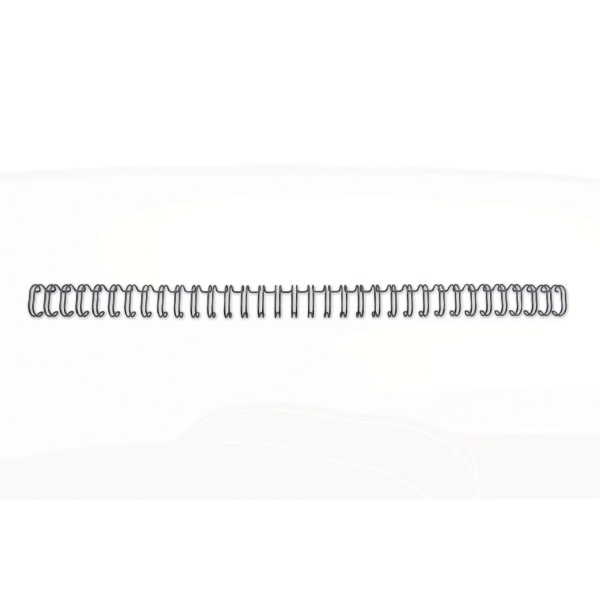 GBC Ibiwires 8mm 34 gyűrűs 100db-os fekete fémspirál