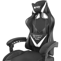GCN Fury Avenger L Gamer szék - fekete/fehér
