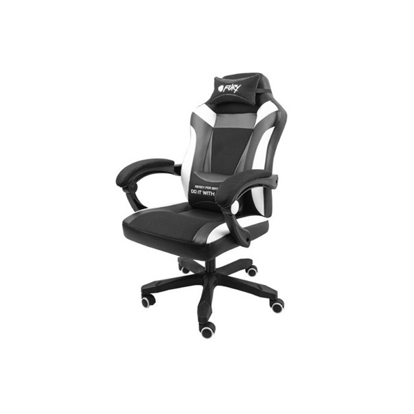 GCN Fury Avenger M+ Gamer szék - fekete/fehér