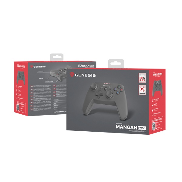Genesis NJG-0692 PV58 PS3/PC vezeték nélküli fekete kontroller