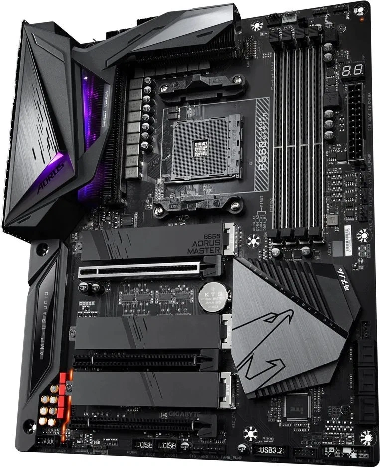 GIGABYTE Alaplap AM4 B550 AORUS MASTER GAMING AMD B550, ATX