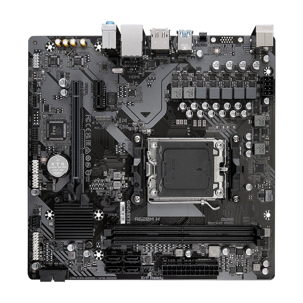 GIGABYTE Alaplap AM5 A620M H AMD A620, mATX