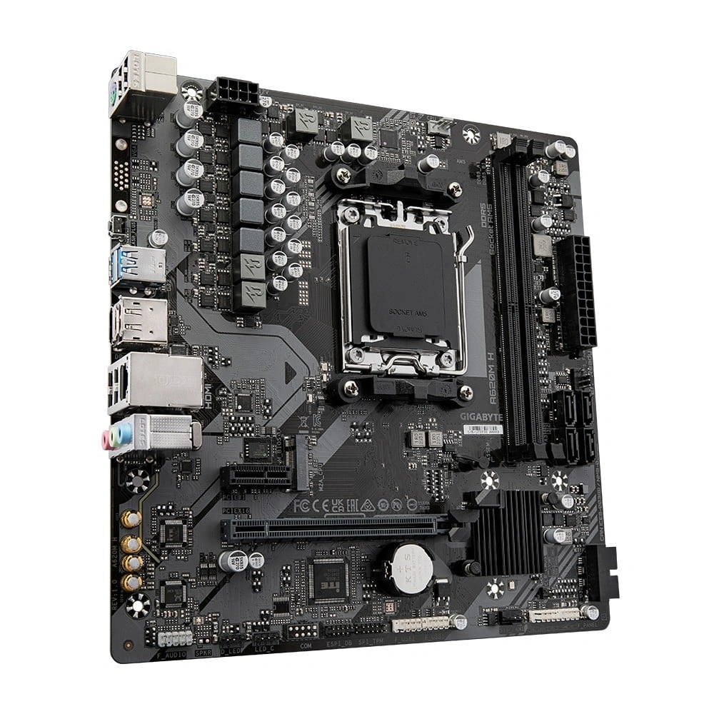 GIGABYTE Alaplap AM5 A620M H AMD A620, mATX