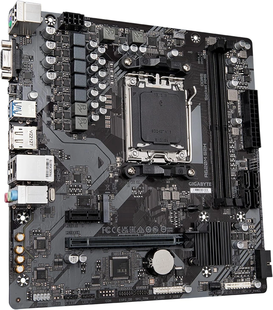 GIGABYTE Alaplap AM5 A620M S2H AMD A620, mATX