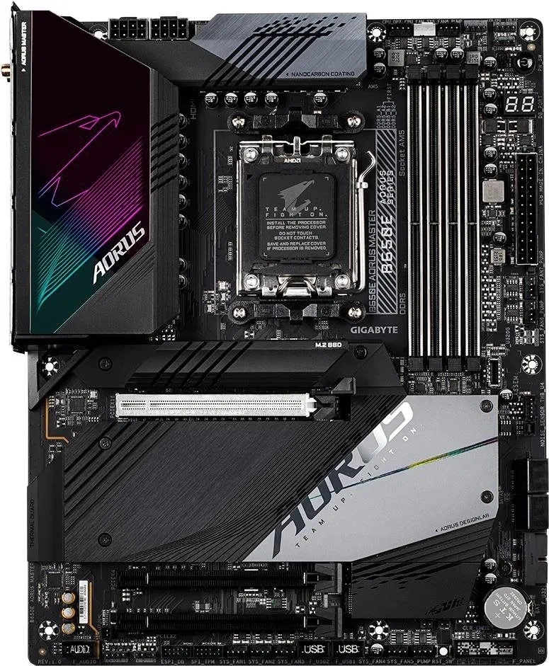 GIGABYTE Alaplap AM5 B650E AORUS MASTER AMD B650, ATX