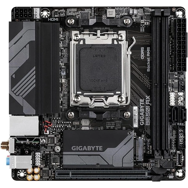 GIGABYTE Alaplap AM5 B650I AX AMD B650, mini-ITX