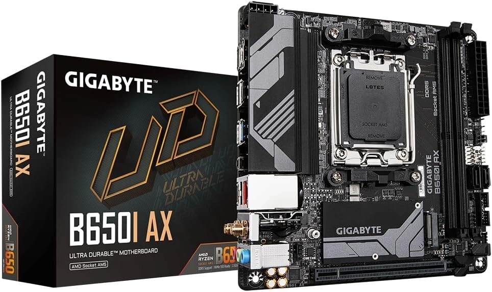 GIGABYTE Alaplap AM5 B650I AX AMD B650, mini-ITX