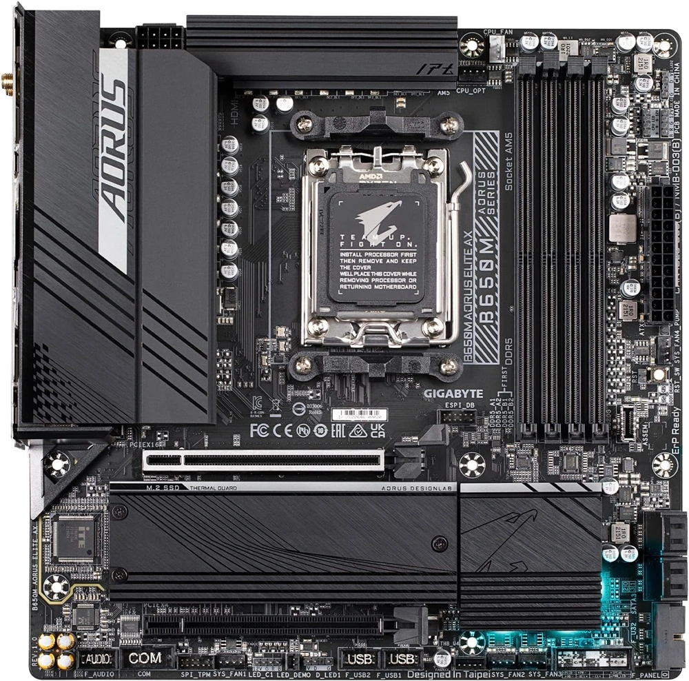 GIGABYTE Alaplap AM5 B650M AORUS ELITE AX AMD B650, mATX