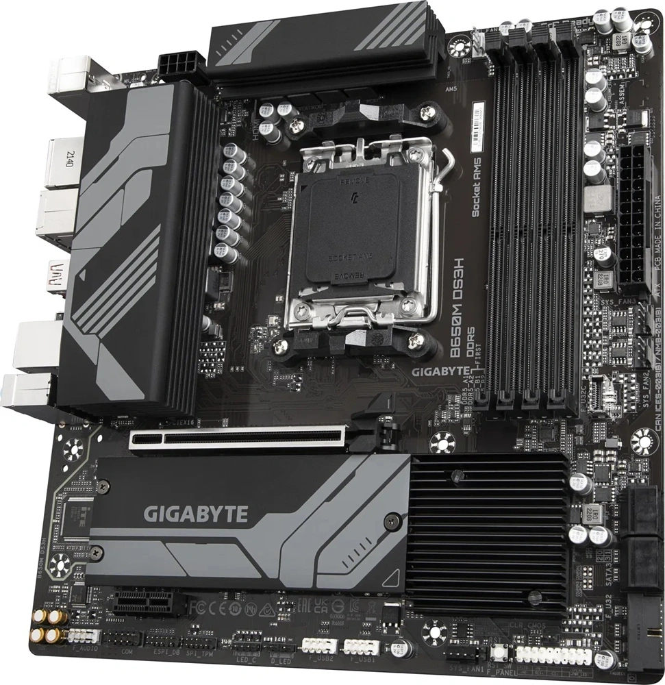 GIGABYTE Alaplap AM5 B650M DS3H AMD B650, mATX