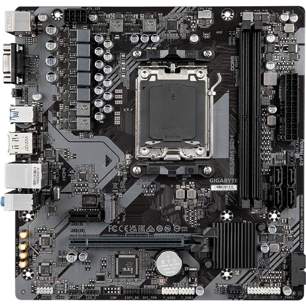 GIGABYTE Alaplap AM5 B650M S2H AMD B650, mATX