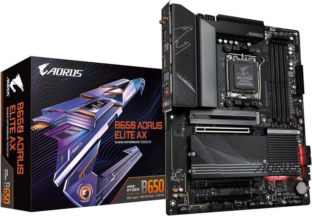 GIGABYTE Alaplap AM5 B650 AORUS ELITE AX AMD B650, ATX