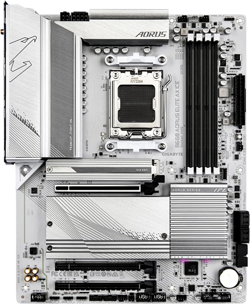 GIGABYTE Alaplap AM5 B650 AORUS ELITE AX ICE AMD B650, ATX