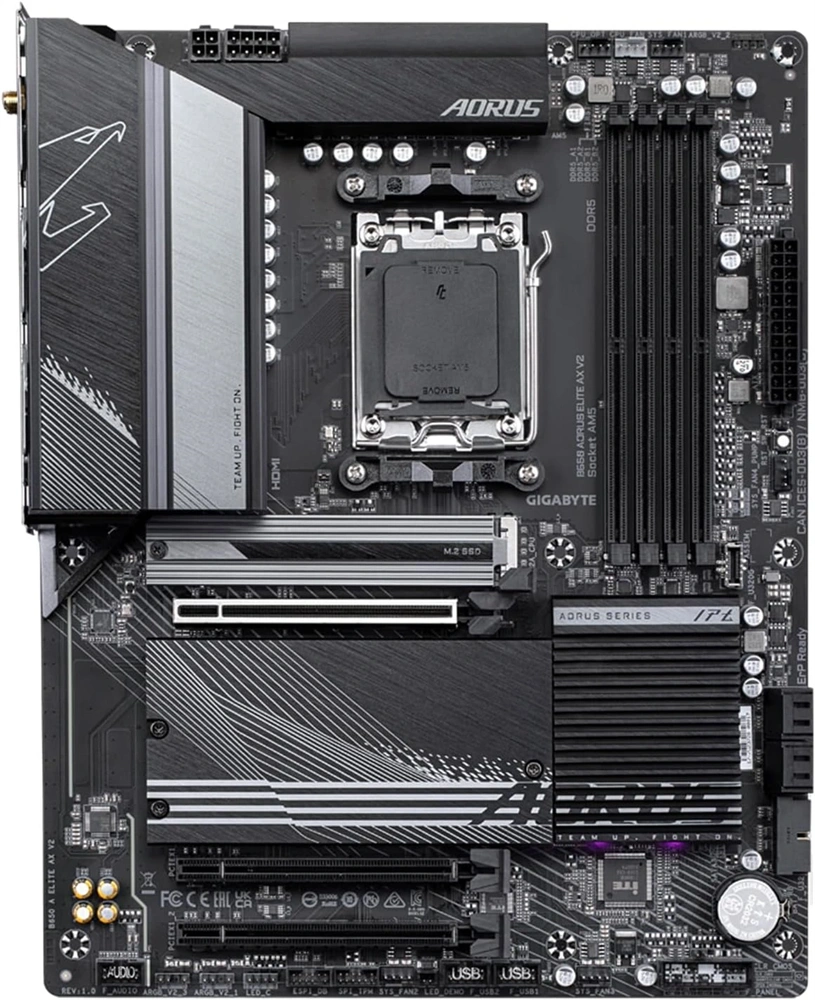 GIGABYTE Alaplap AM5 B650 AORUS ELITE AX V2 AMD B650, ATX