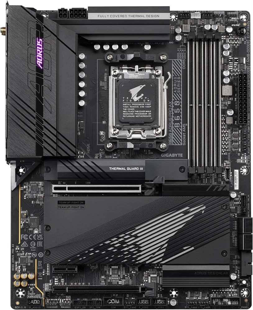 GIGABYTE Alaplap AM5 B650 AORUS PRO AX AMD B650, ATX