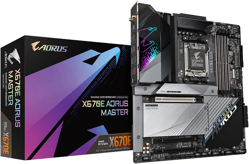 GIGABYTE Alaplap AM5 X670E AORUS MASTER AMD X670, E-ATX