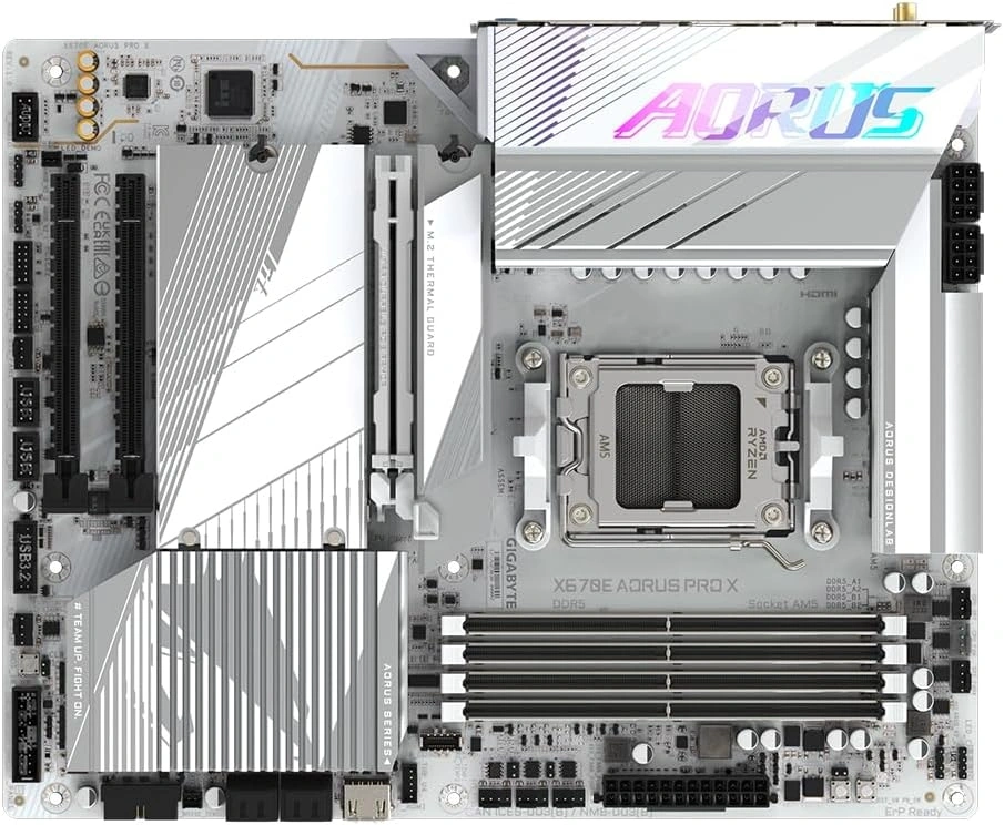 GIGABYTE Alaplap AM5 X670E AORUS PRO X AMD X670, ATX