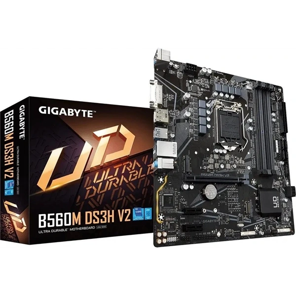 GIGABYTE Alaplap S1200 B560M DS3H V2 INTEL B560, mATX