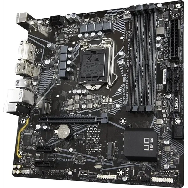 GIGABYTE Alaplap S1200 B560M DS3H V2 INTEL B560, mATX