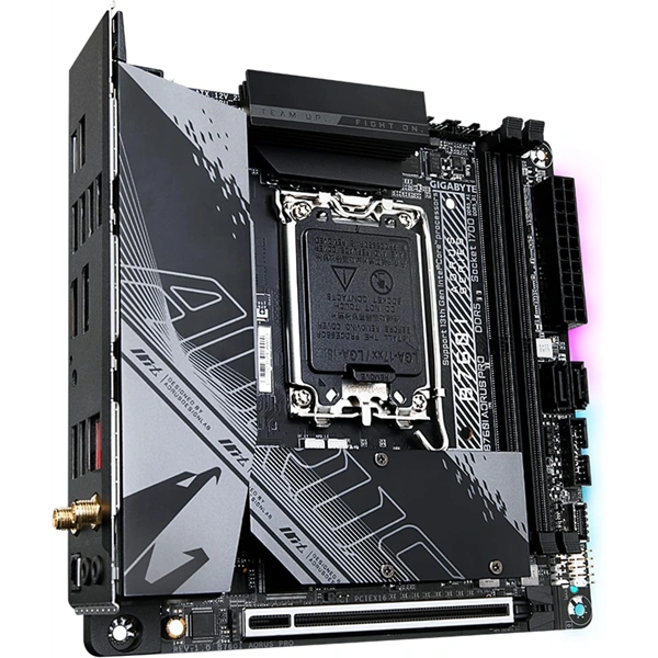 GIGABYTE Alaplap S1700 B760I AORUS PRO INTEL B760, mini-ITX