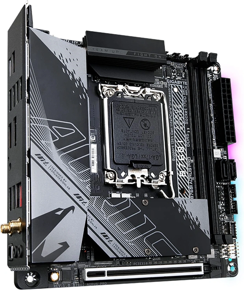 GIGABYTE Alaplap S1700 B760I AORUS PRO INTEL B760, mini-ITX