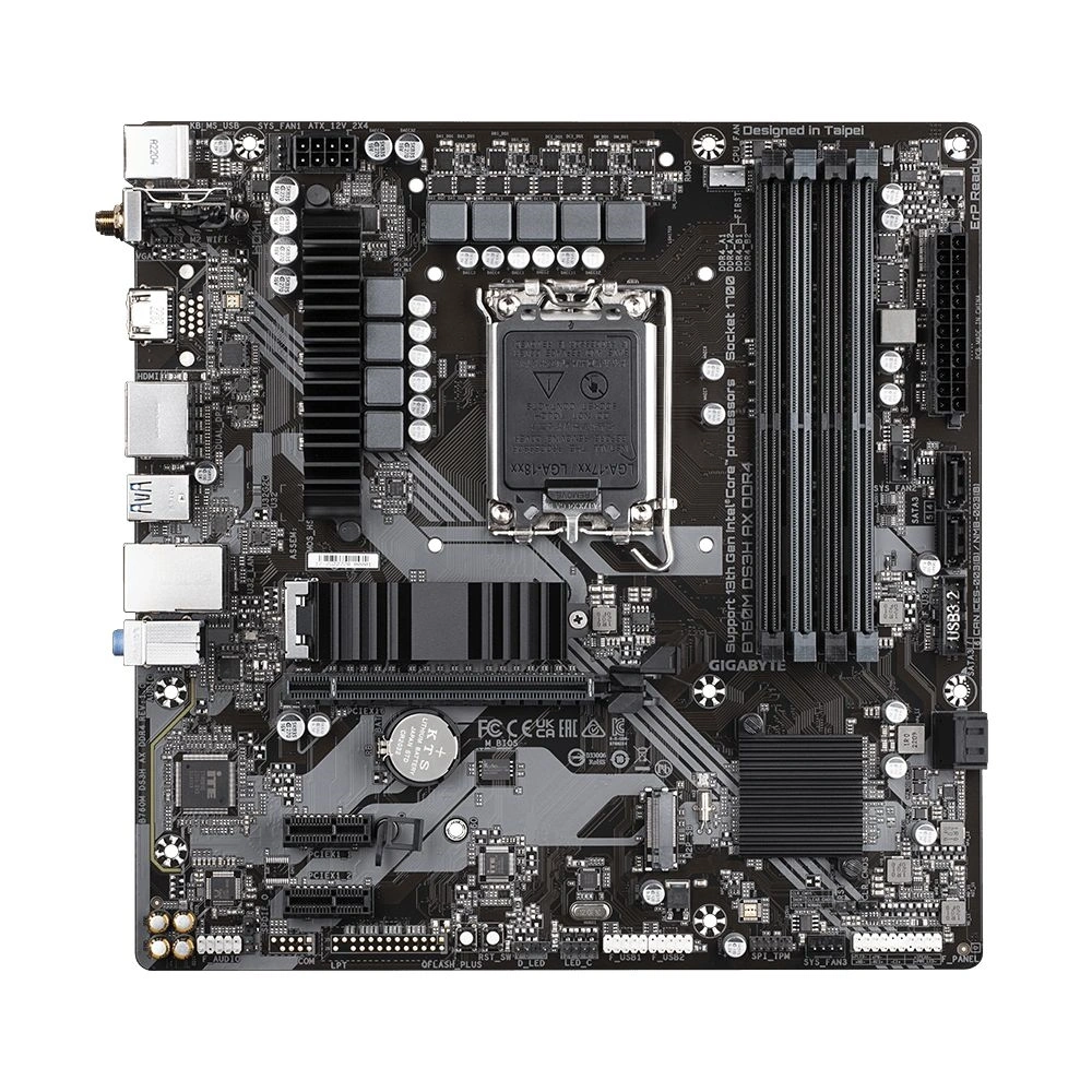 GIGABYTE Alaplap S1700 B760M DS3H AX DDR4 INTEL B760, mATX