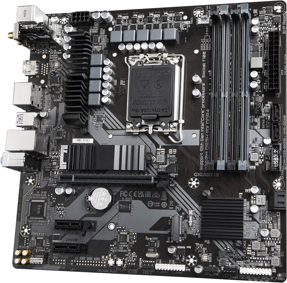 GIGABYTE Alaplap S1700 B760M DS3H AX INTEL B760, mATX