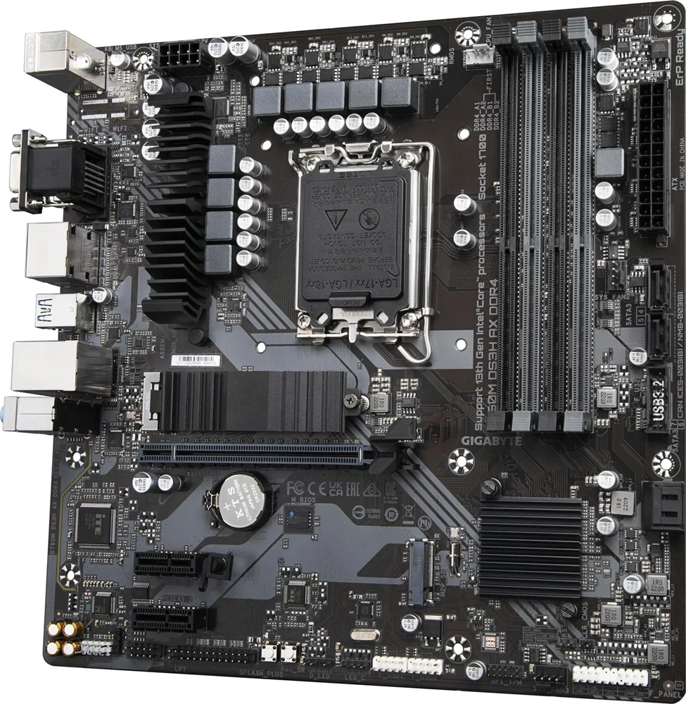 GIGABYTE Alaplap S1700 B760M DS3H DDR4 INTEL B760, mATX