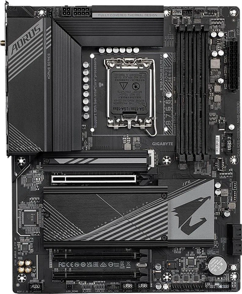 GIGABYTE Alaplap S1700 B760 AORUS ELITE INTEL B760, ATX