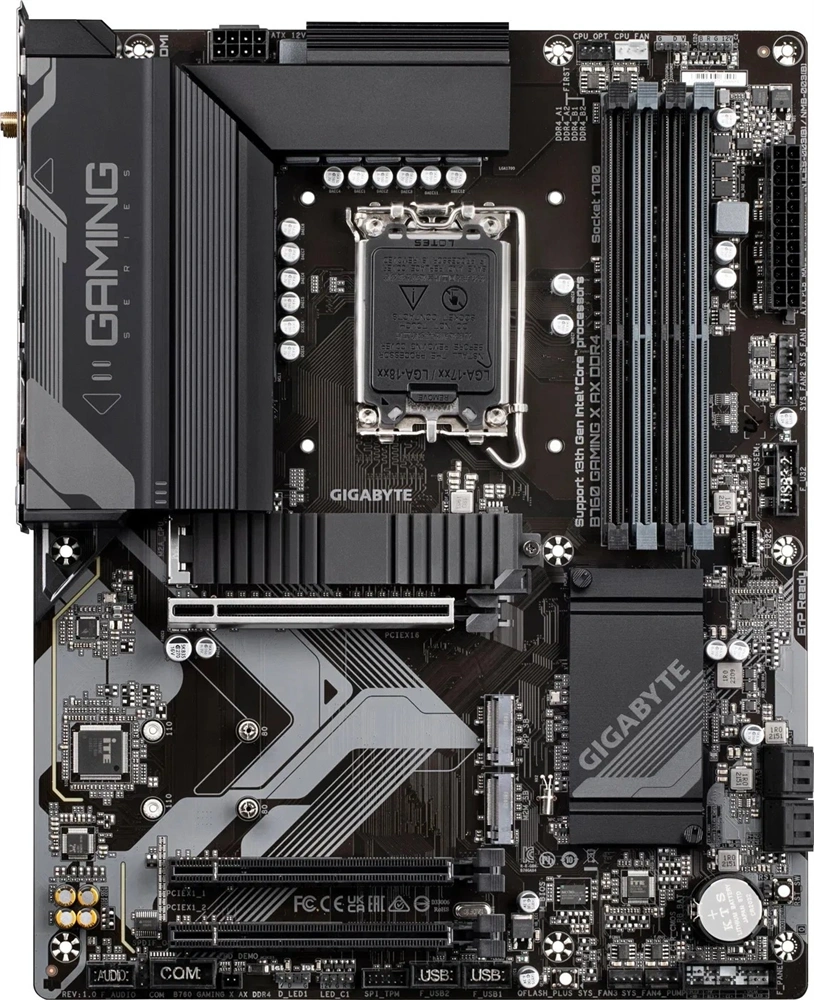 GIGABYTE Alaplap S1700 B760 GAMING X AX DDR4 INTEL B760, ATX