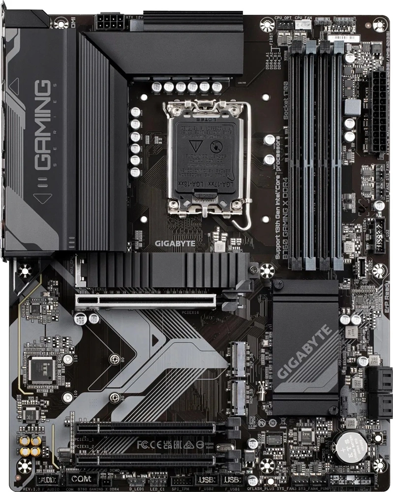 GIGABYTE Alaplap S1700 B760 GAMING X DDR4 INTEL B760, ATX