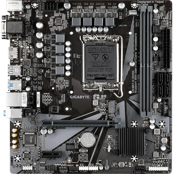 GIGABYTE Alaplap S1700 H610M H DDR4 INTEL H610, mATX