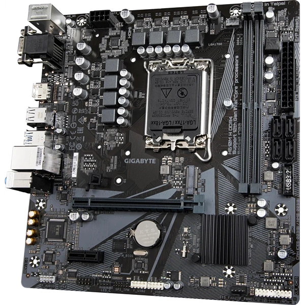 GIGABYTE Alaplap S1700 H610M H INTEL H610, mATX