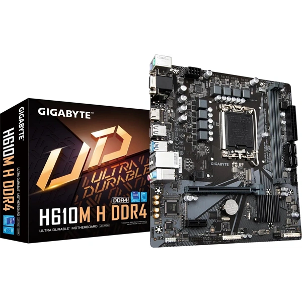 GIGABYTE Alaplap S1700 H610M H INTEL H610, mATX