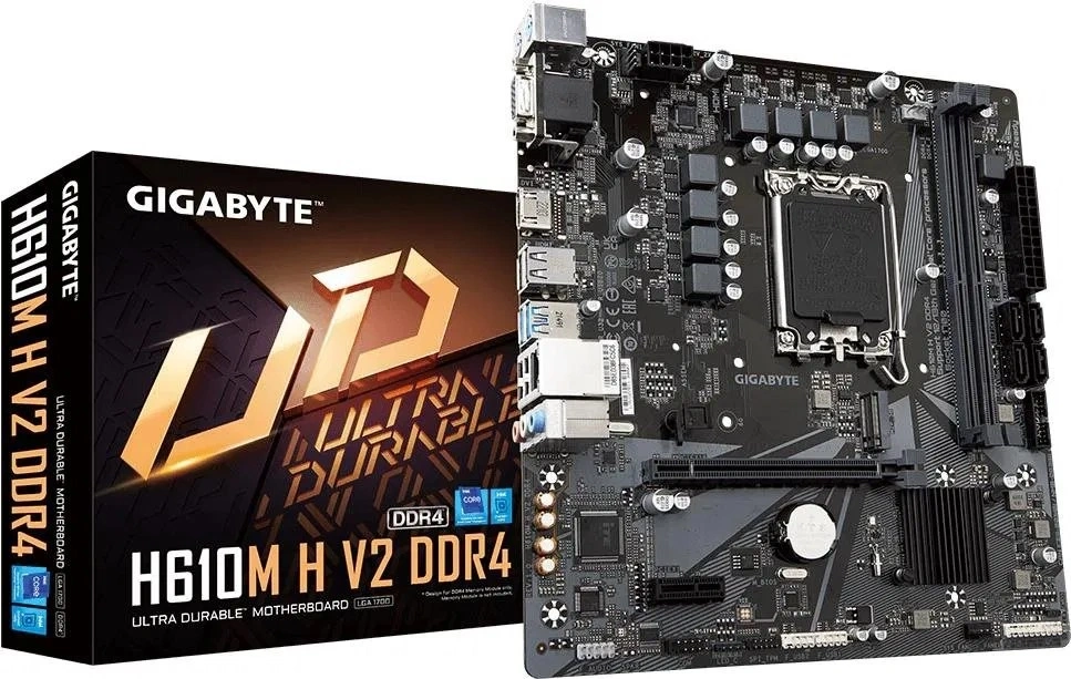 GIGABYTE Alaplap S1700 H610M H V2 DDR4 INTEL H610, mATX