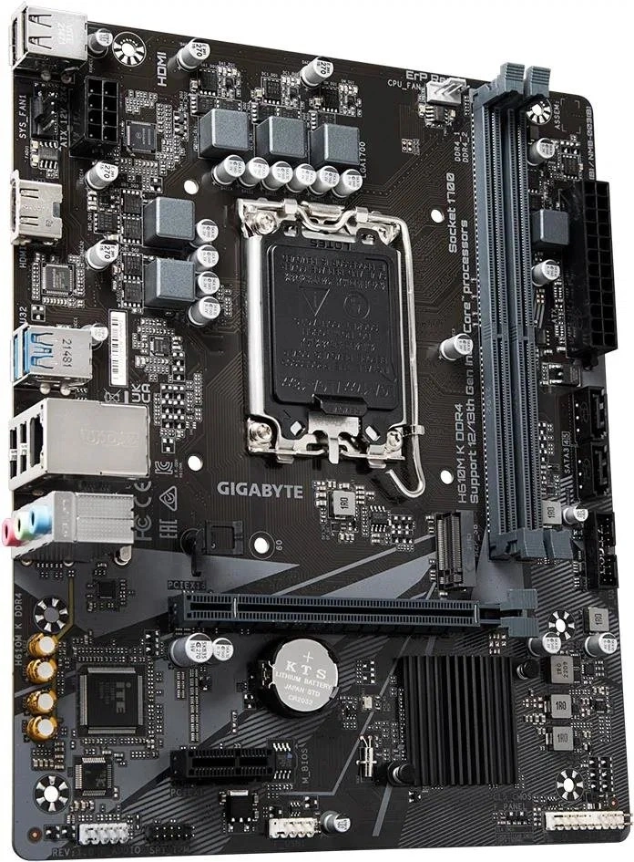 GIGABYTE Alaplap S1700 H610M K DDR4 INTEL H610, mATX