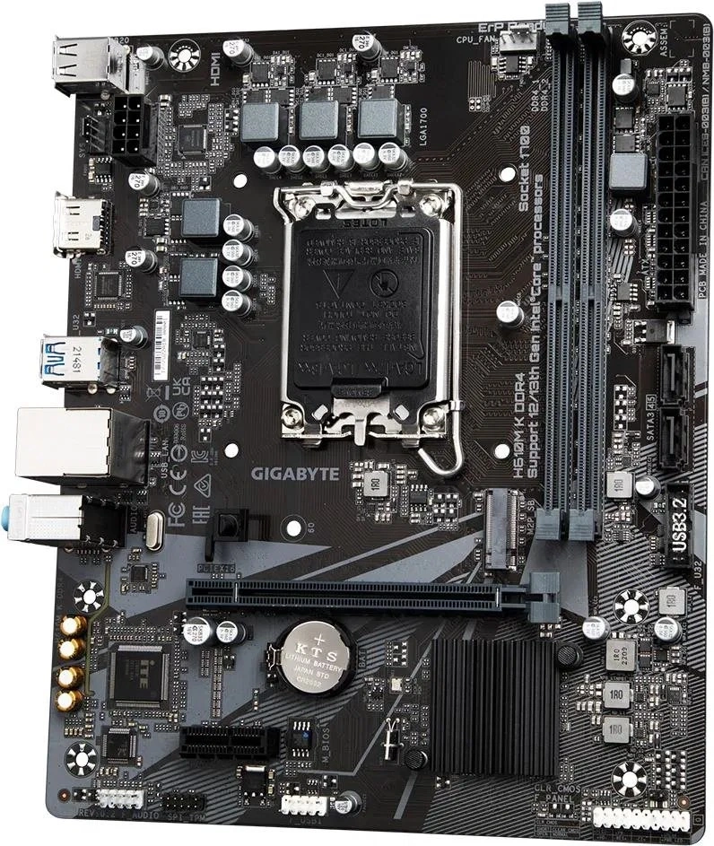 GIGABYTE Alaplap S1700 H610M K DDR4 INTEL H610, mATX