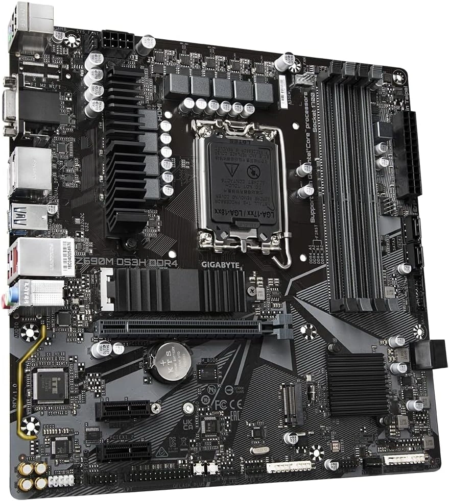 GIGABYTE Alaplap S1700 Z690M DS3H DDR4 INTEL Z690, ATX
