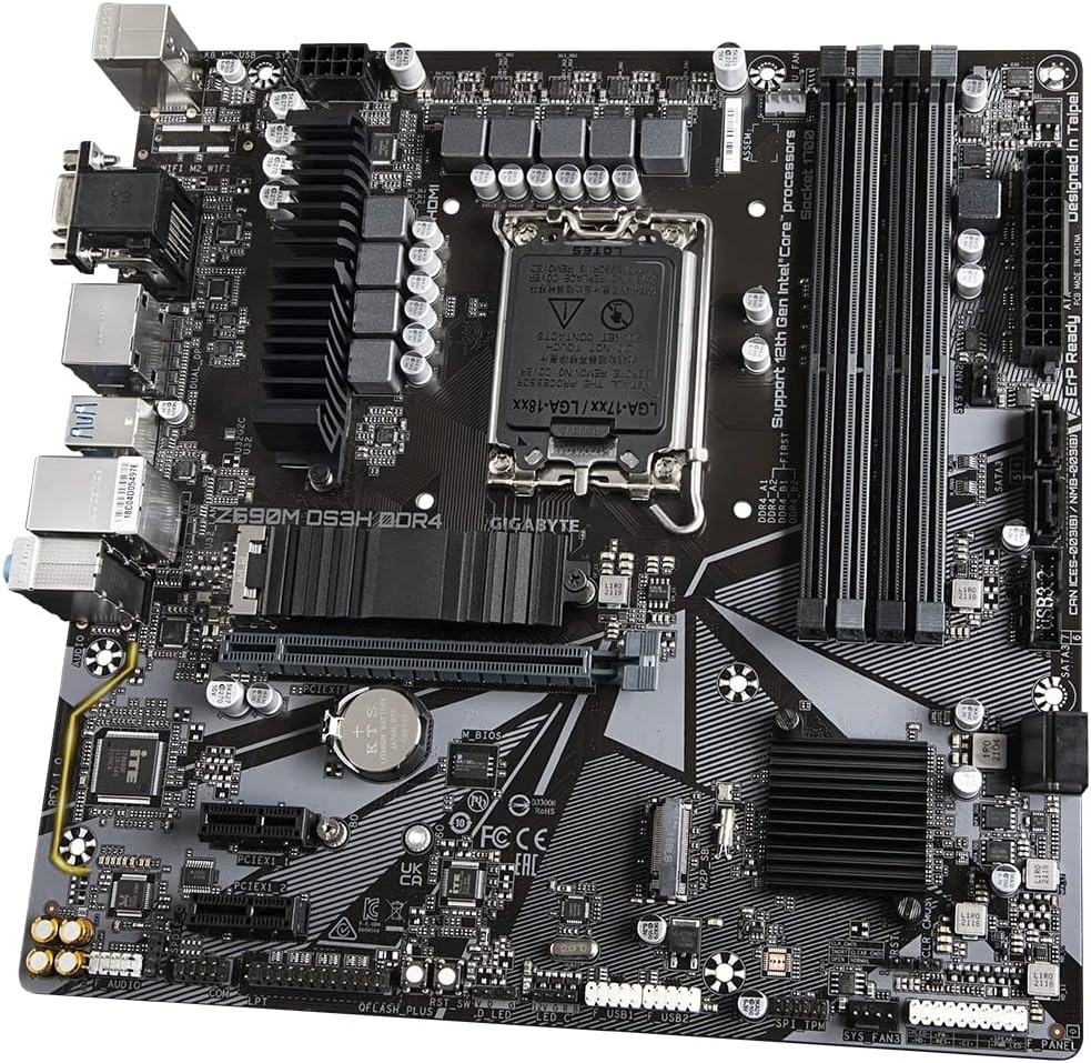 GIGABYTE Alaplap S1700 Z690M DS3H DDR4 INTEL Z690, ATX