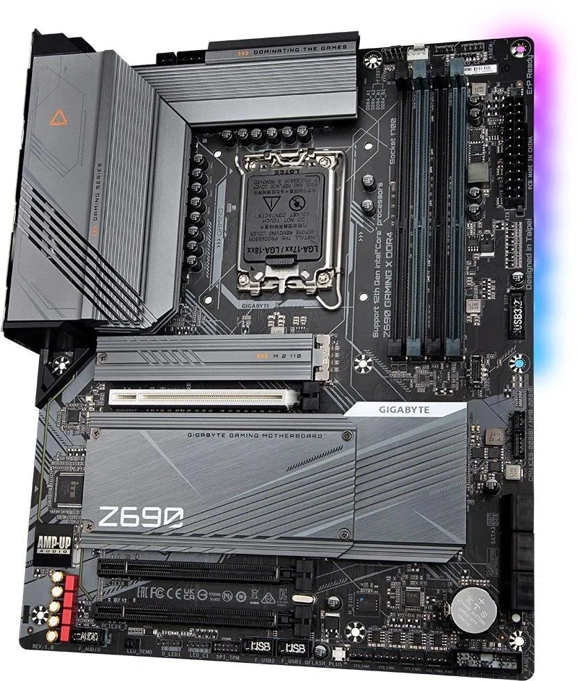 GIGABYTE Alaplap S1700 Z690 GAMING X DDR4 INTEL Z690, ATX
