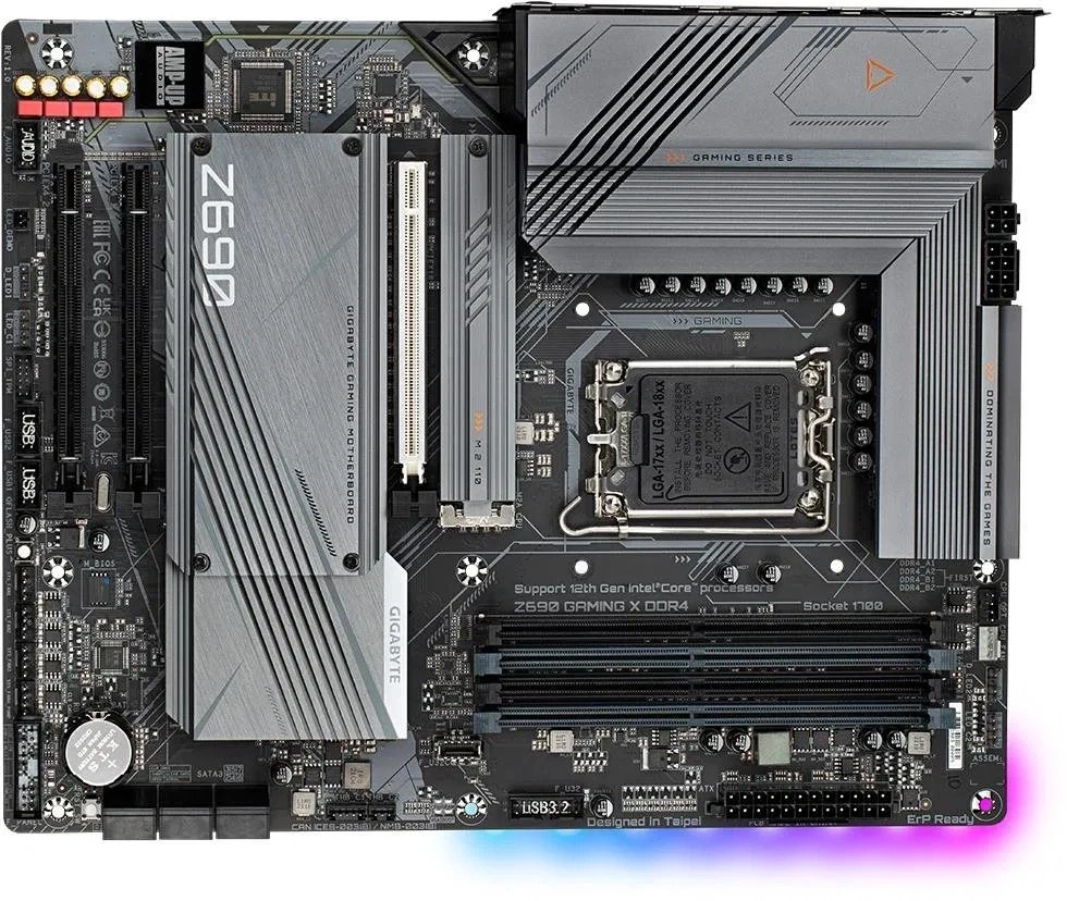 GIGABYTE Alaplap S1700 Z690 GAMING X DDR4 INTEL Z690, ATX