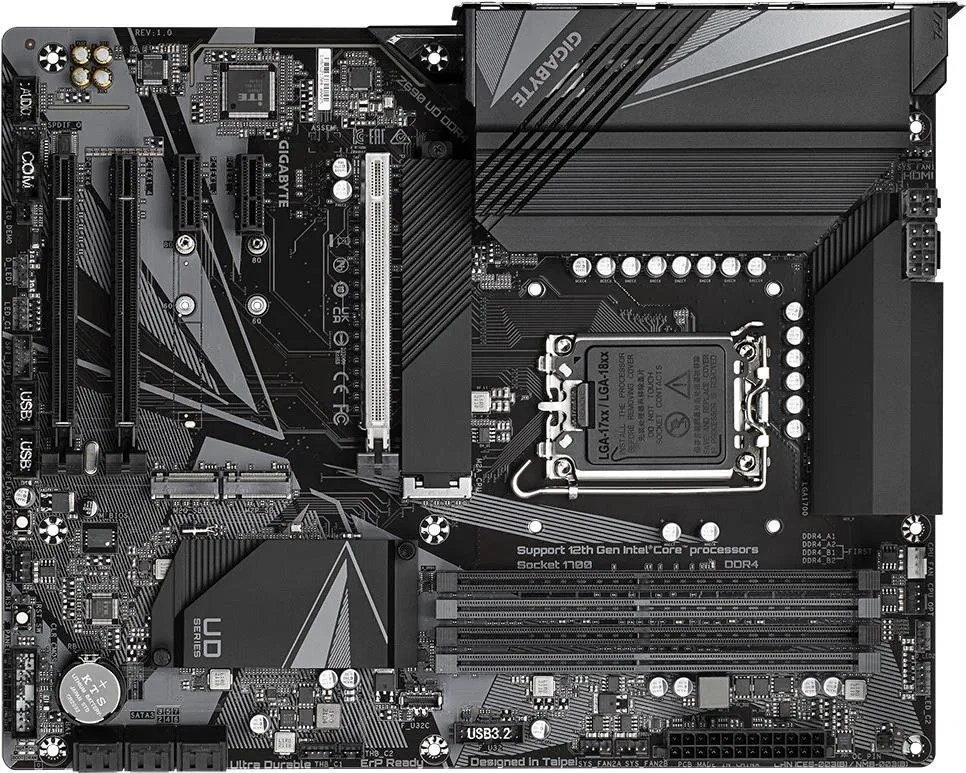 GIGABYTE Alaplap S1700 Z690 UD DDR4 INTEL Z690, ATX