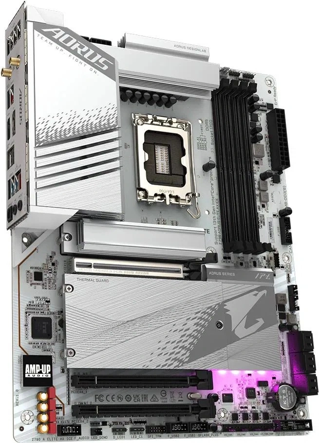 GIGABYTE Alaplap S1700 Z790 AORUS ELITE AX ICE INTEL Z790, ATX