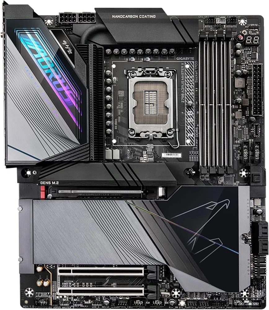 GIGABYTE Alaplap S1700 Z790 AORUS MASTER X INTEL Z790, E-ATX
