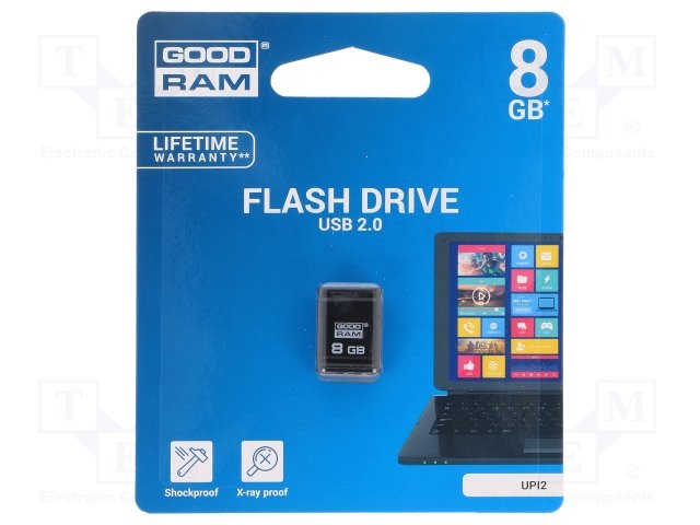GOODRAM 8GB USB2.0 UPI2 Fekete (UPI2-0080K0R11) Flash Drive
