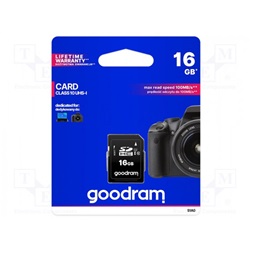 GOODRAM Memóriakártya SDHC 16GB CL10 UHS-I U1